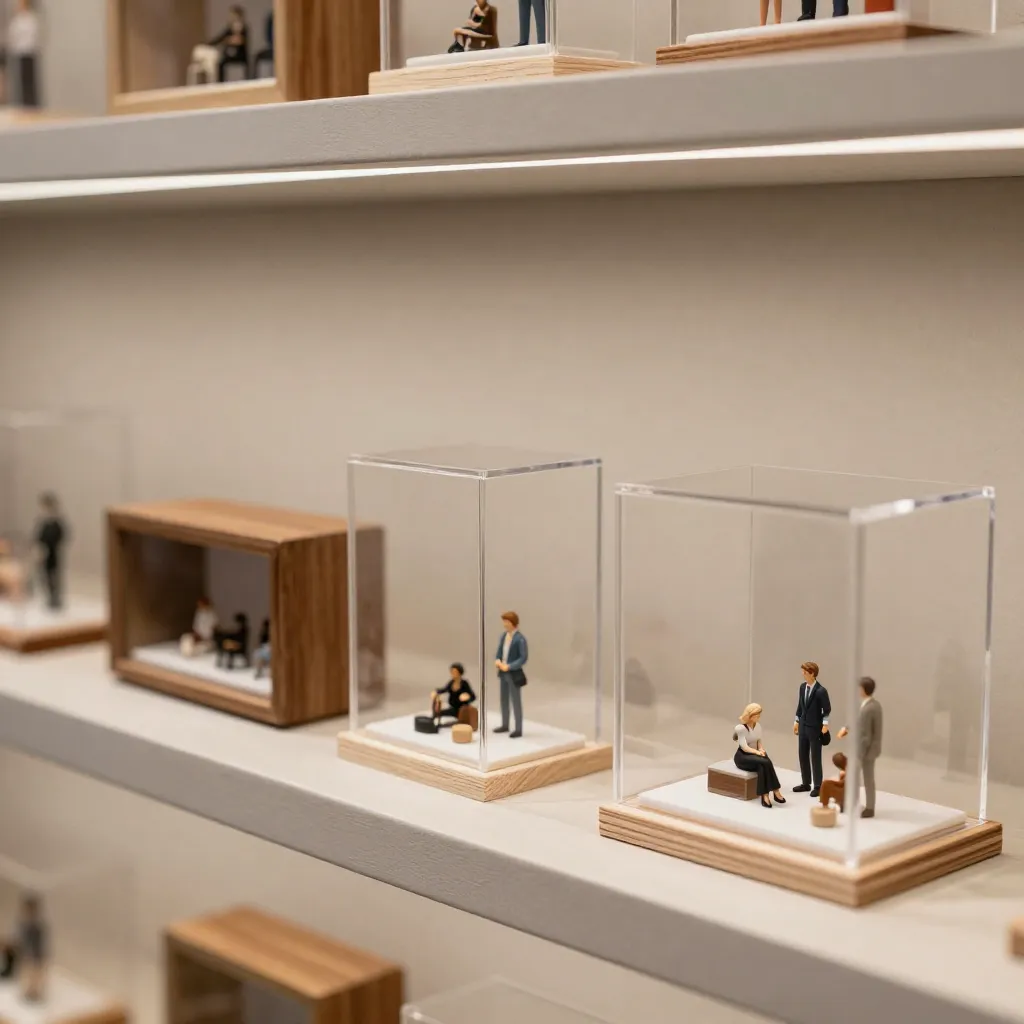 Display case line with lighting options